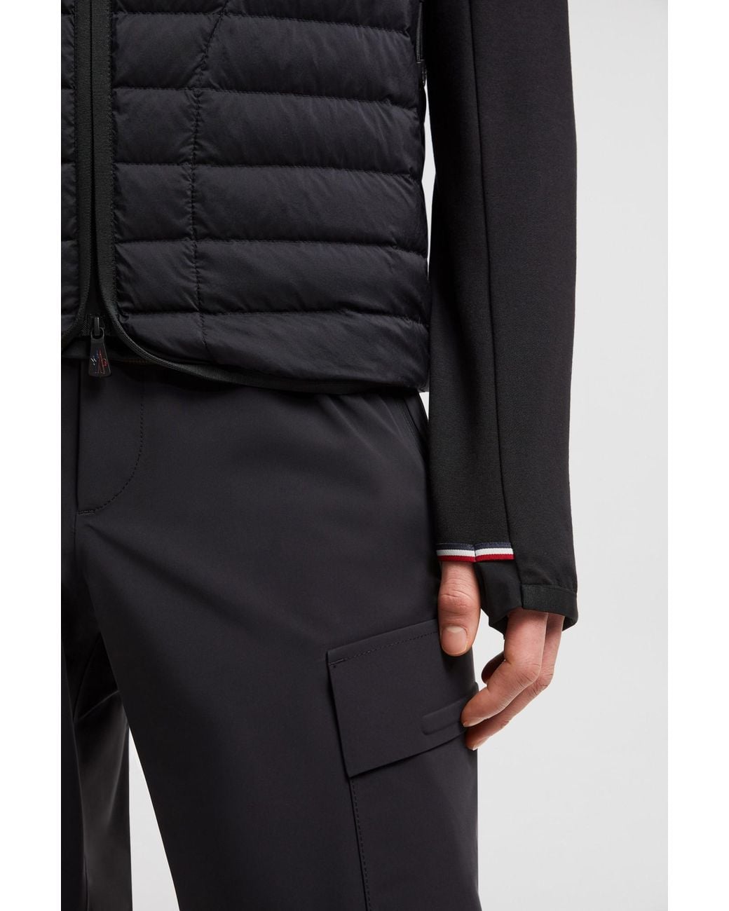 Moncler Black Grenoble Padded Zip-Up Hoodie for men