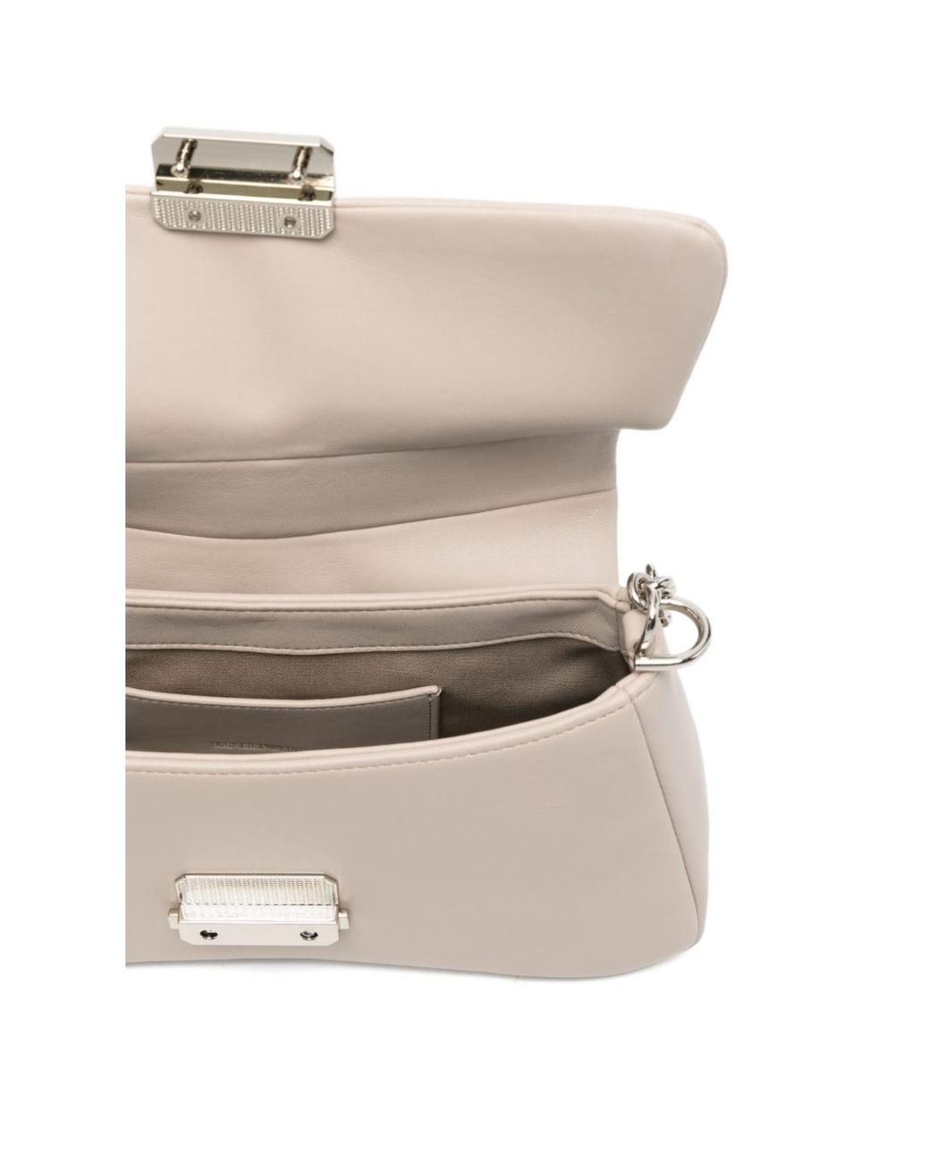 Emporio Armani Natural Logo-Plaque Shoulder Bag