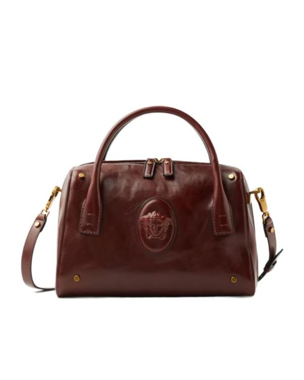 Versace Brown Romy Small Tote Bag