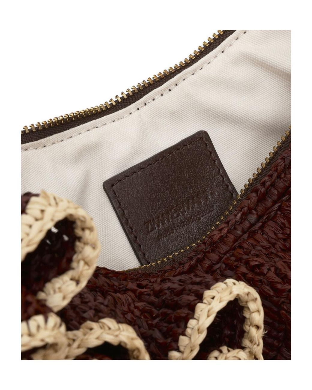 Zimmermann White Goldentime Ruffle Shoulder Bag