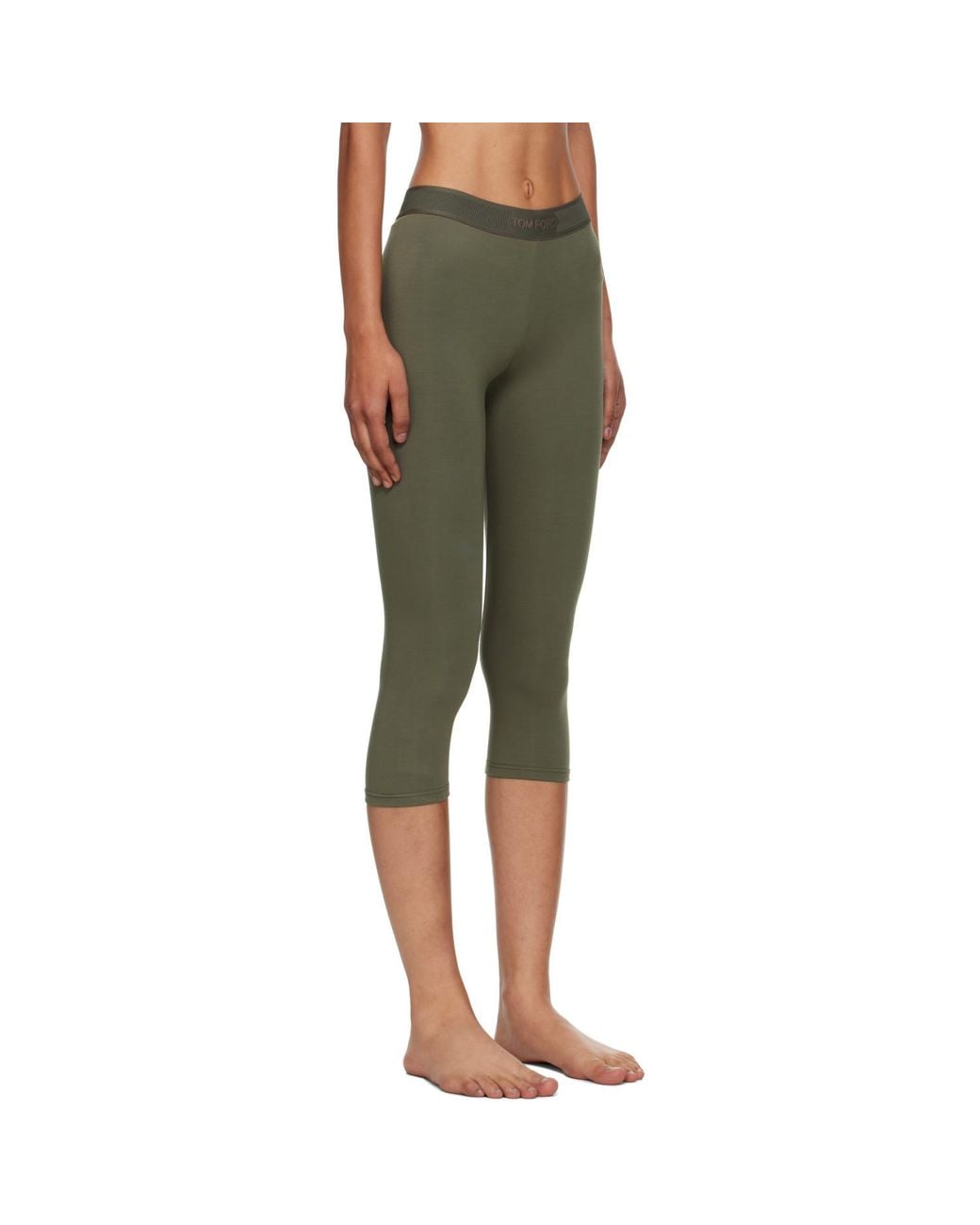 Tom Ford Gray Logoed Yoga Pants