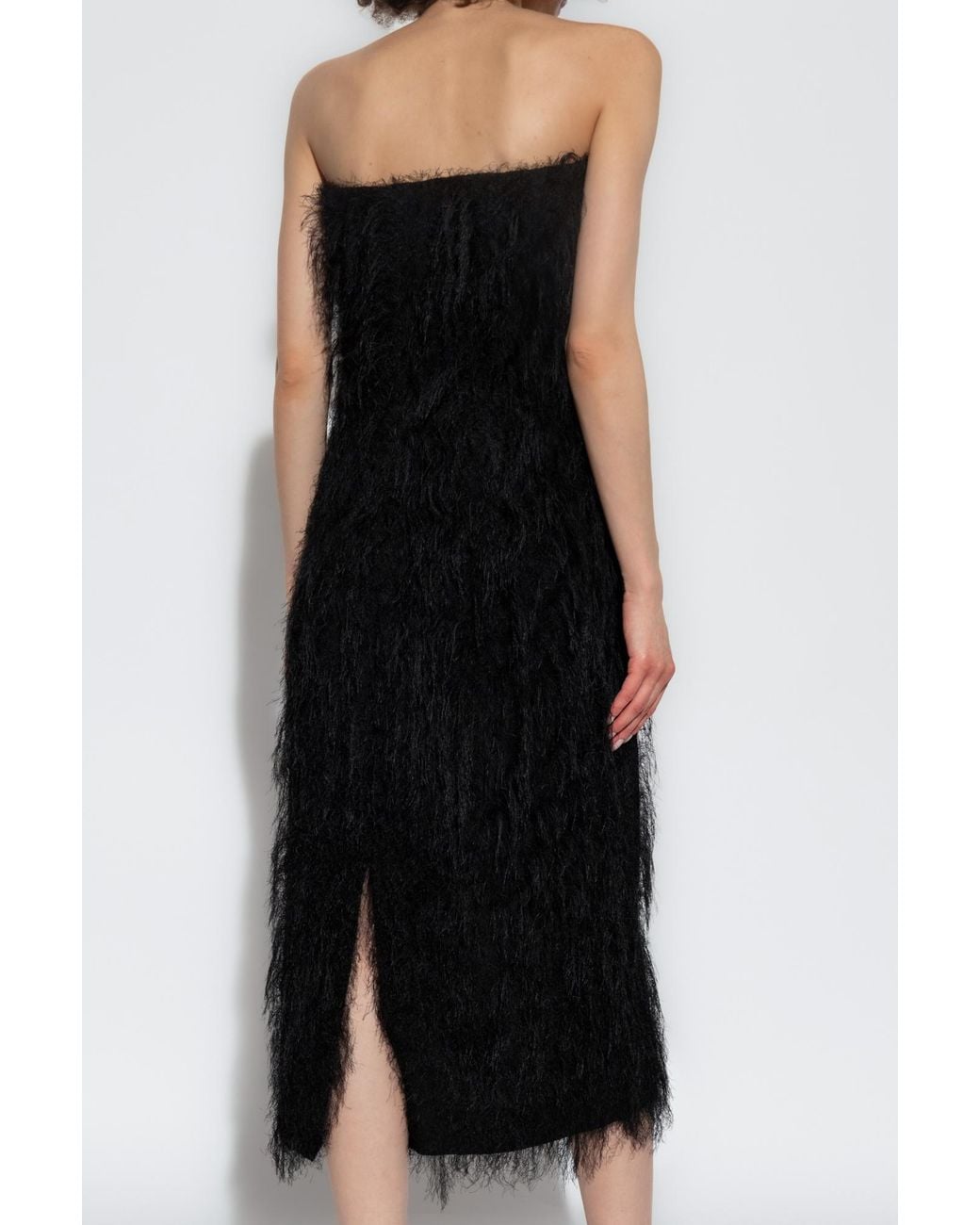 Ferragamo Black Strapless Sleeveless Dress