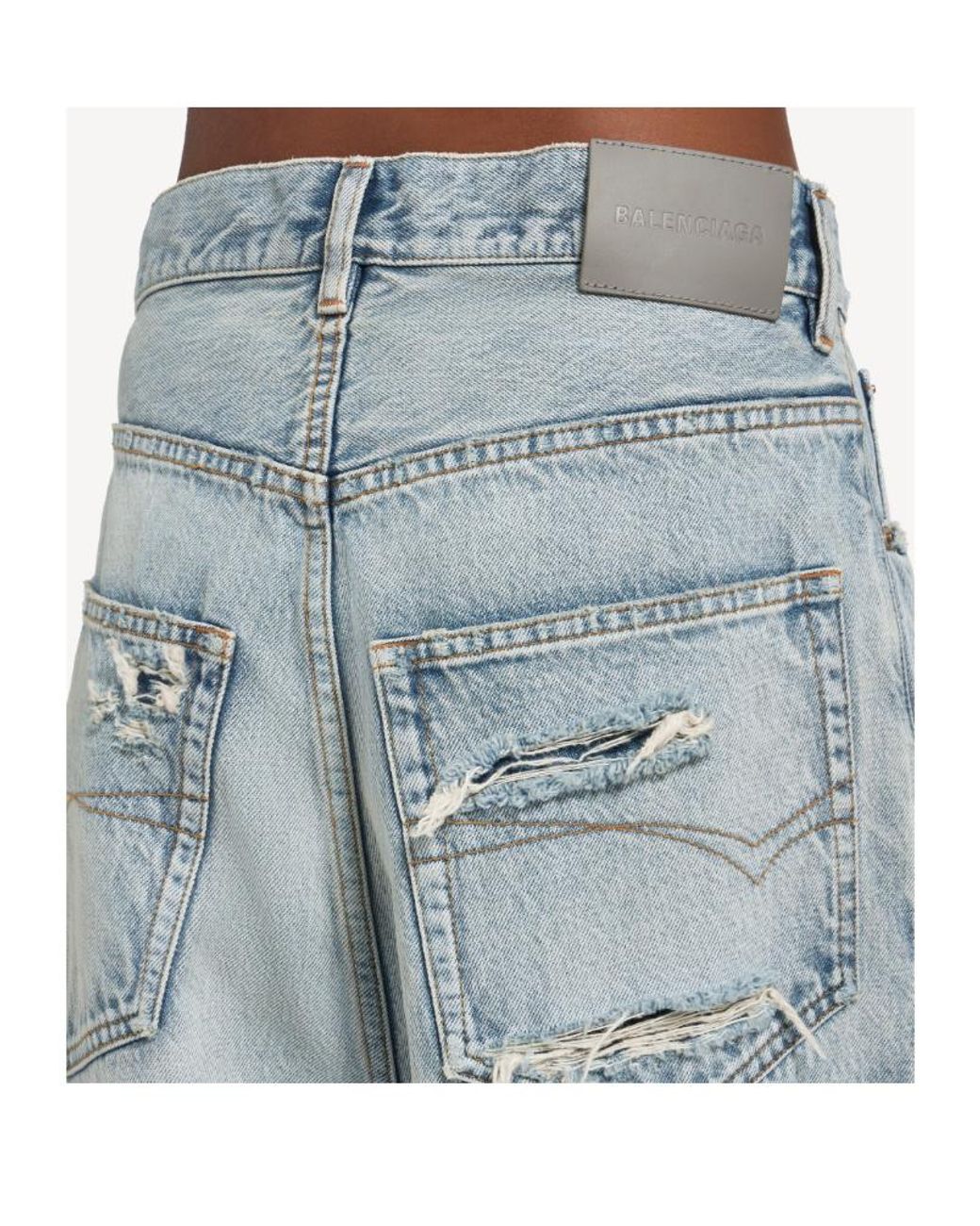 Balenciaga Blue Baggy Fit Jeans