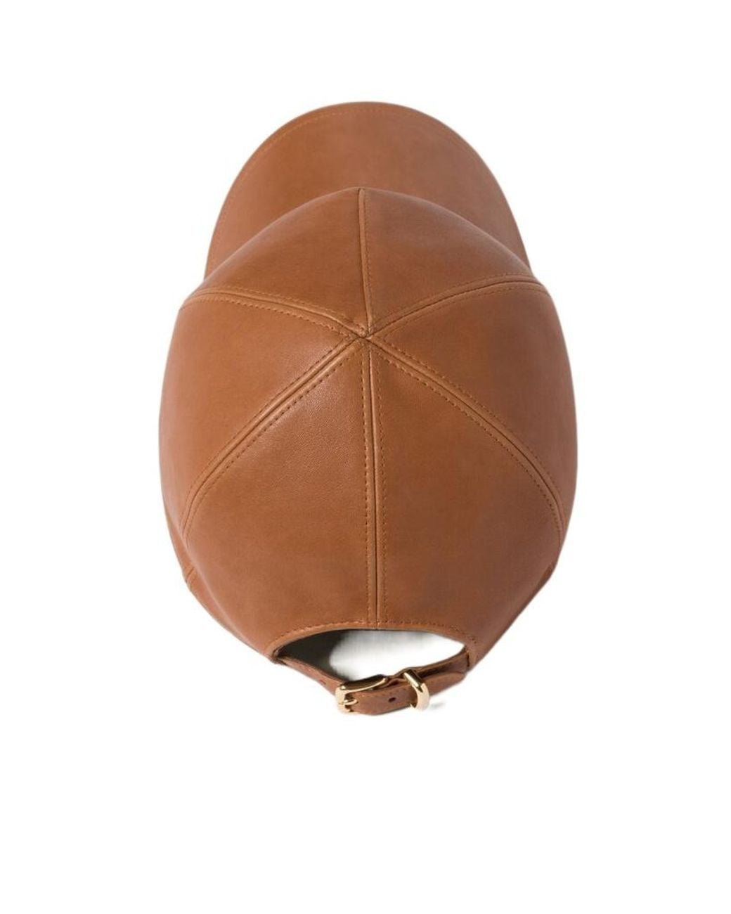 Miu Miu Brown Logo-Debossed Curved Peak Baseball Cap