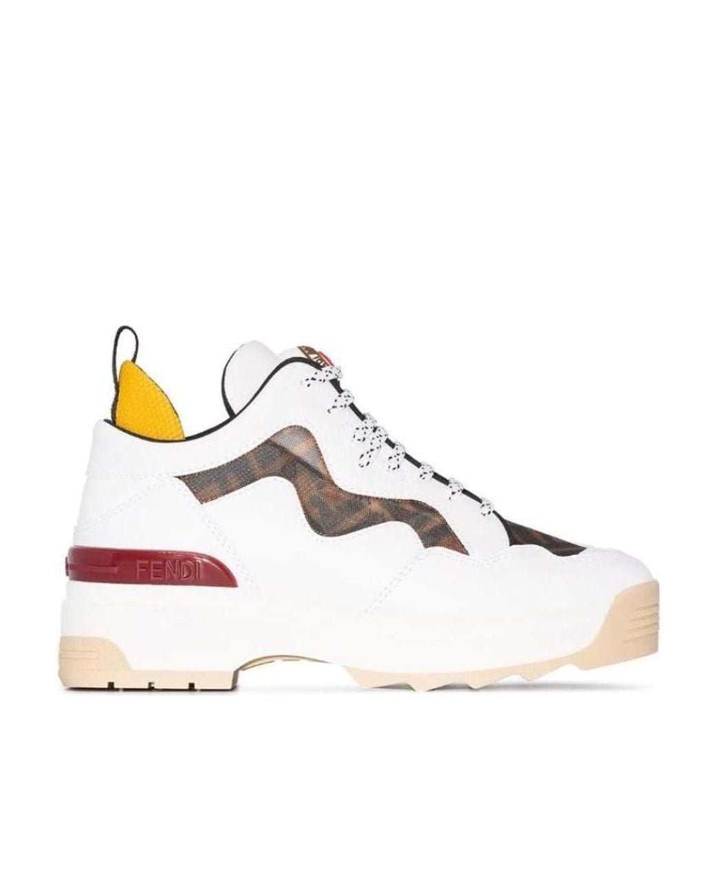 Fendi Metallic Platform Casual Sneakers
