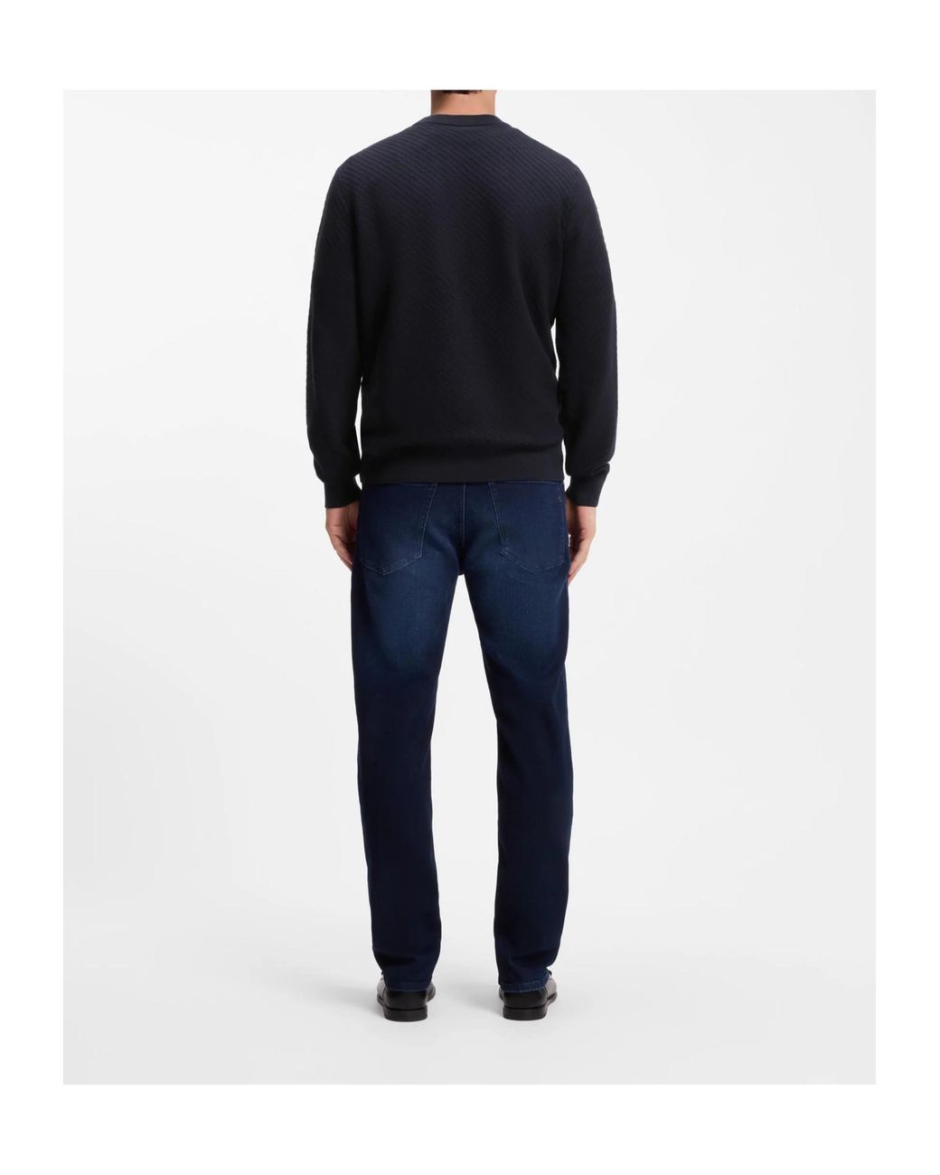 Boss Blue Regular-Fit Sweater for men