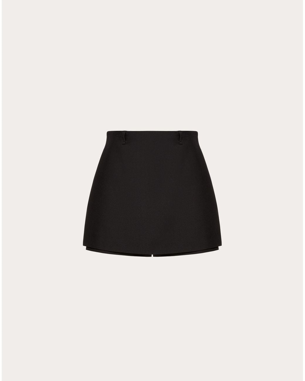 Valentino Black High-Waisted Belted Skirt