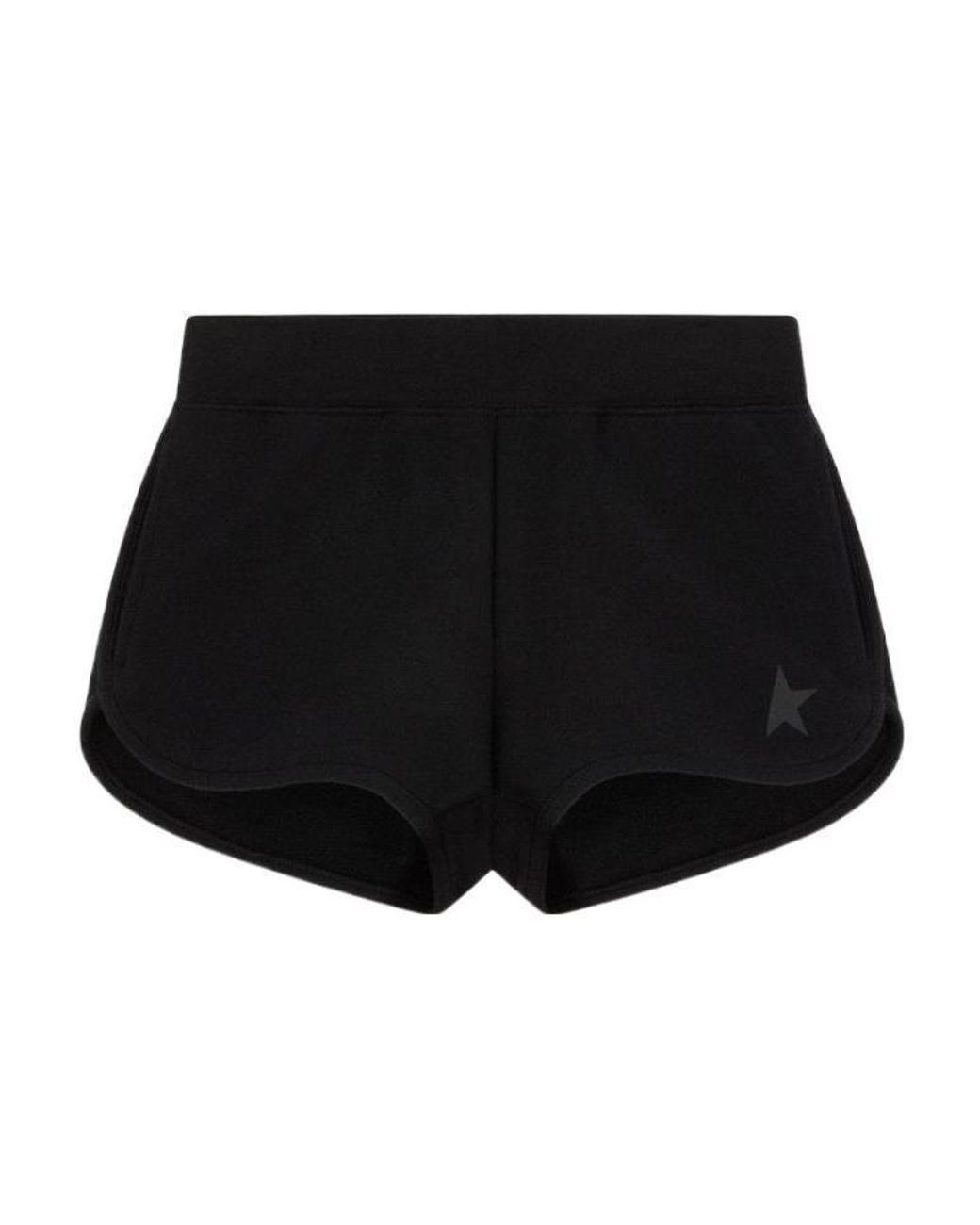 Golden Goose Deluxe Brand Black Star Embroidered Shorts