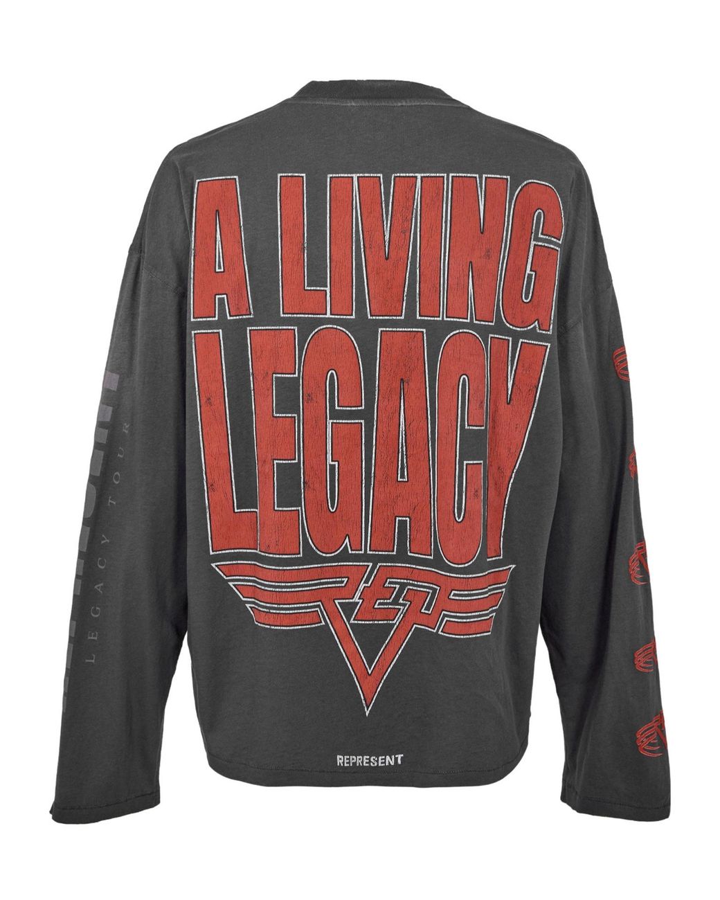 Represent Gray Long-Sleeve T-Shirt for men