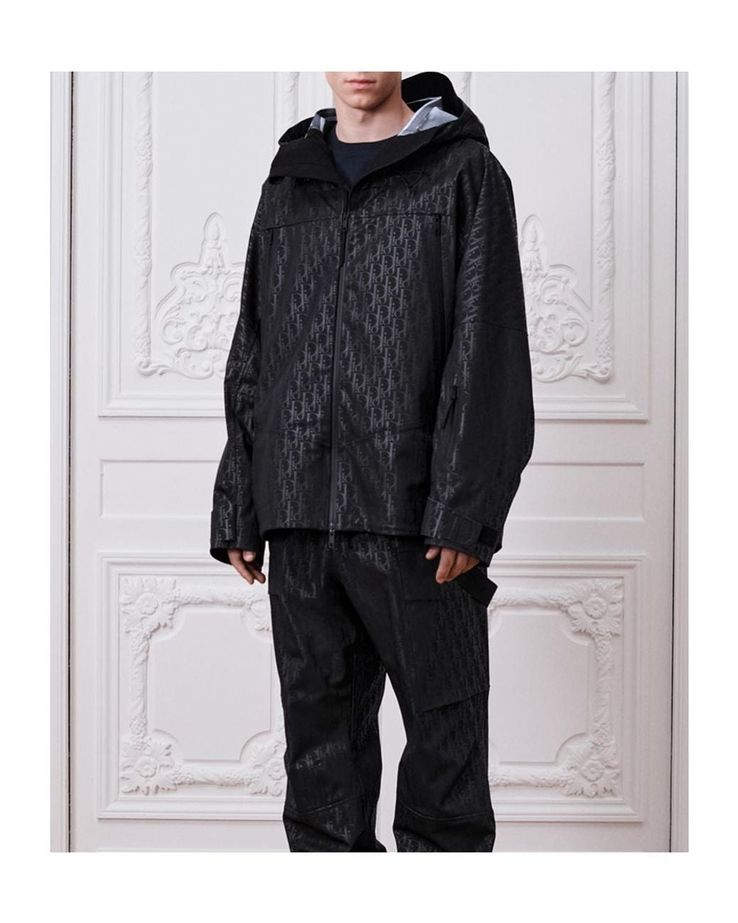 Dior Blue Alps Oblique Shell Jacket for men