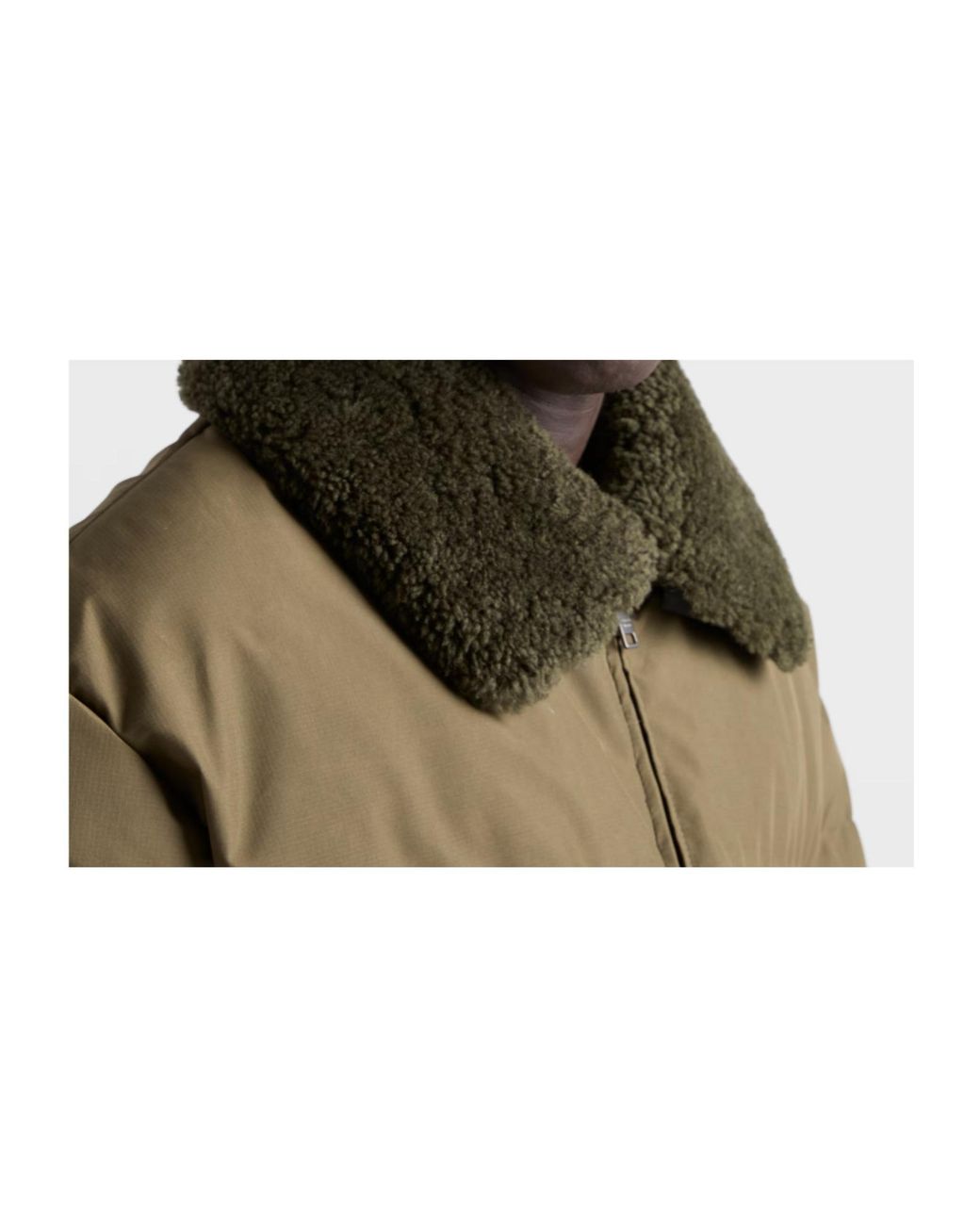 Prada Green Long-Sleeved Down Jacket for men