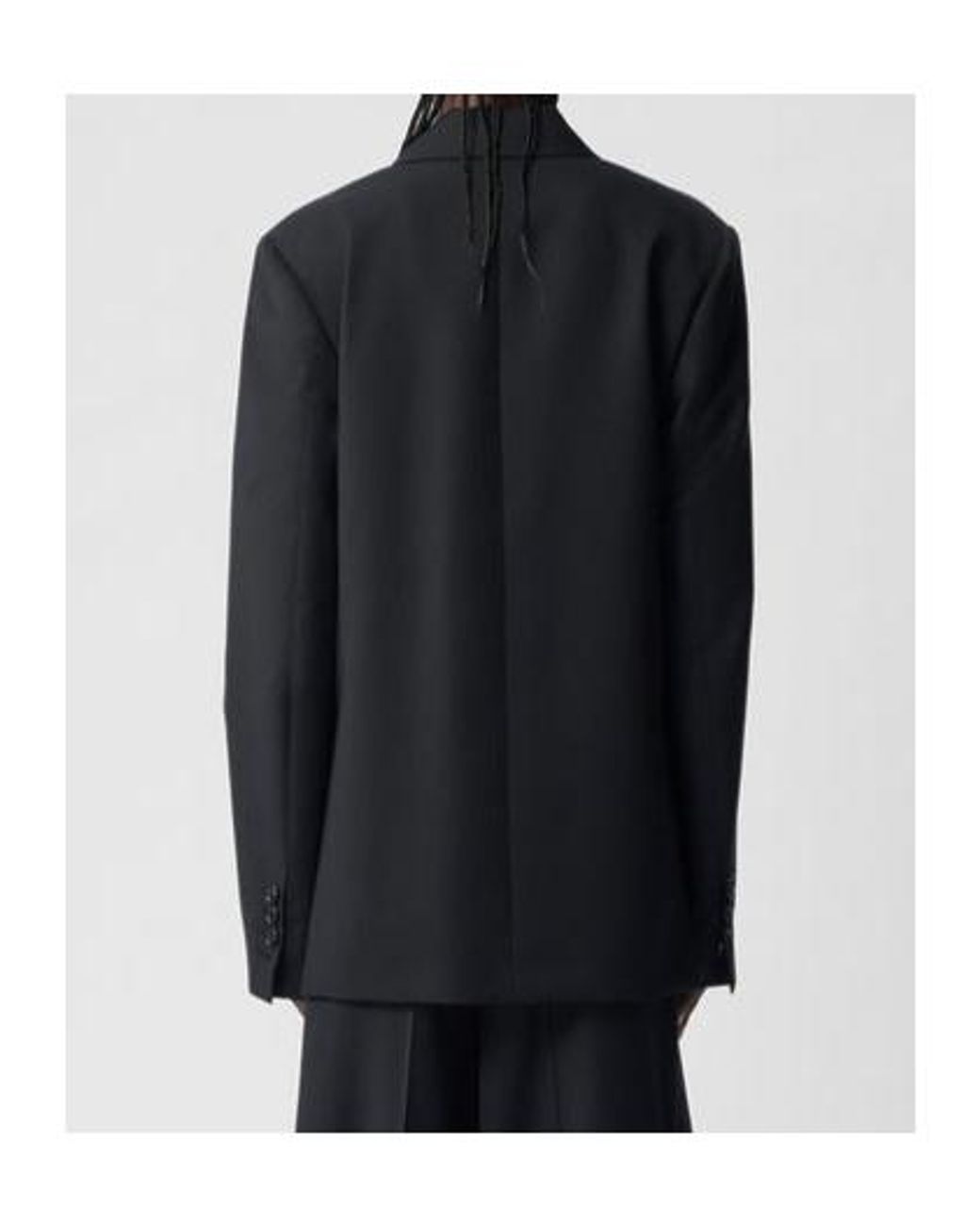 Ann Demeulemeester Black Elin Asymmetric Tailored Blazer