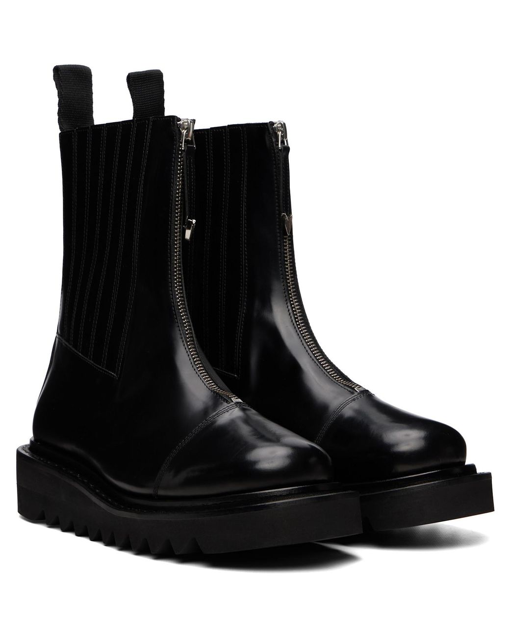 Toga Virilis Black Aj1219 Chelsea Boots for men