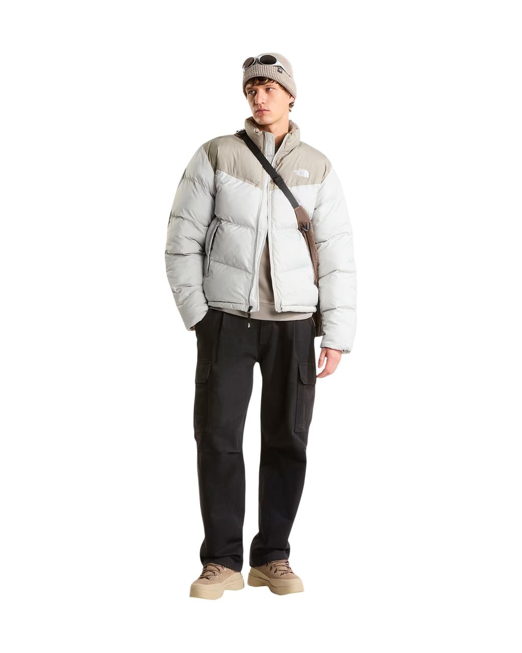 The North Face White Saikuru Logo Embroidered Jacket for men
