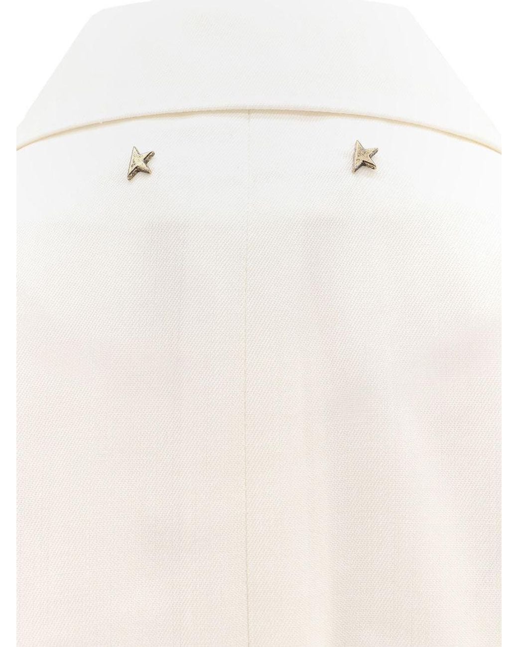 Golden Goose Deluxe Brand White Vintage-Inspired Diva Blazer