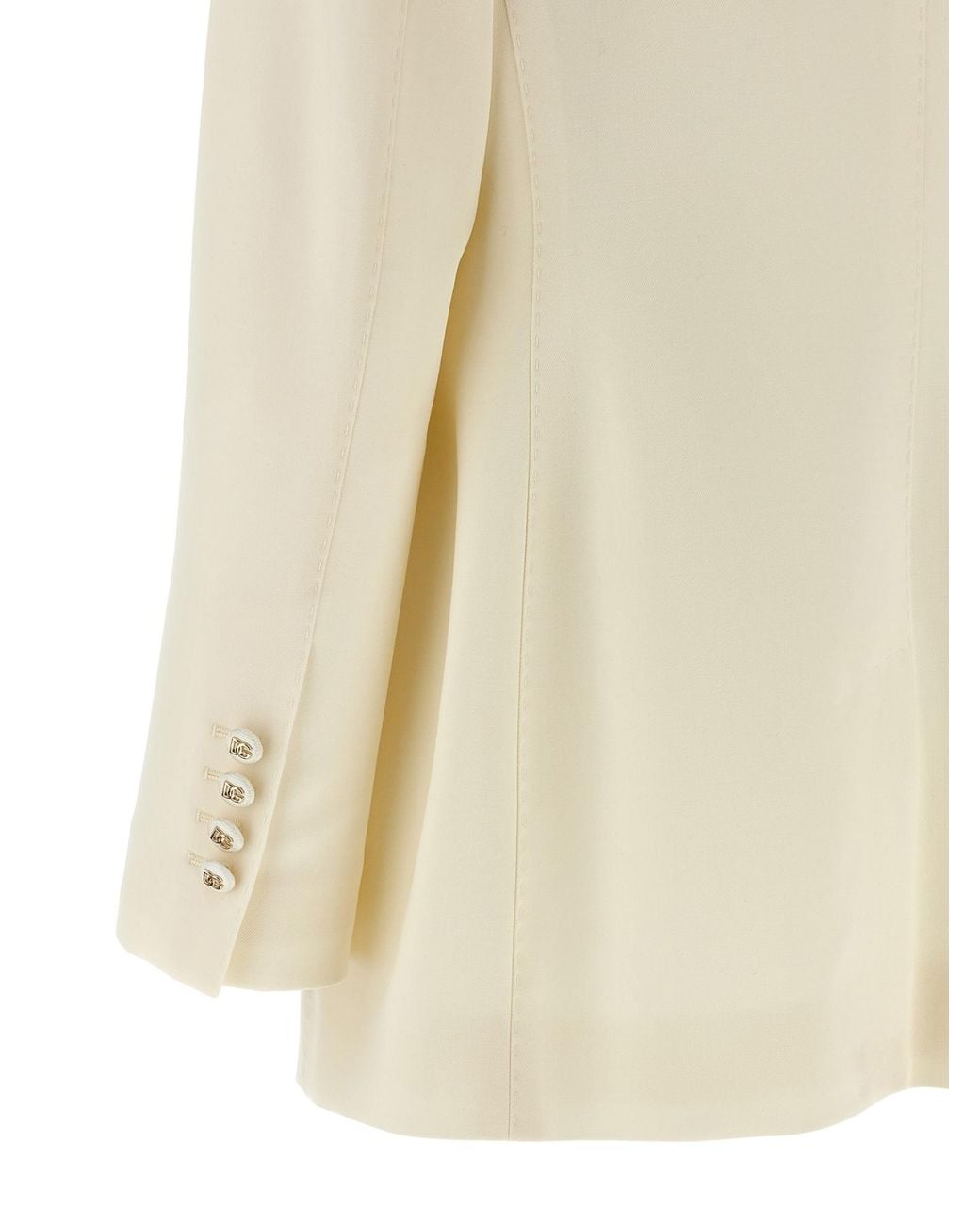 Dolce & Gabbana Natural Turlington Single-Breasted Blazer