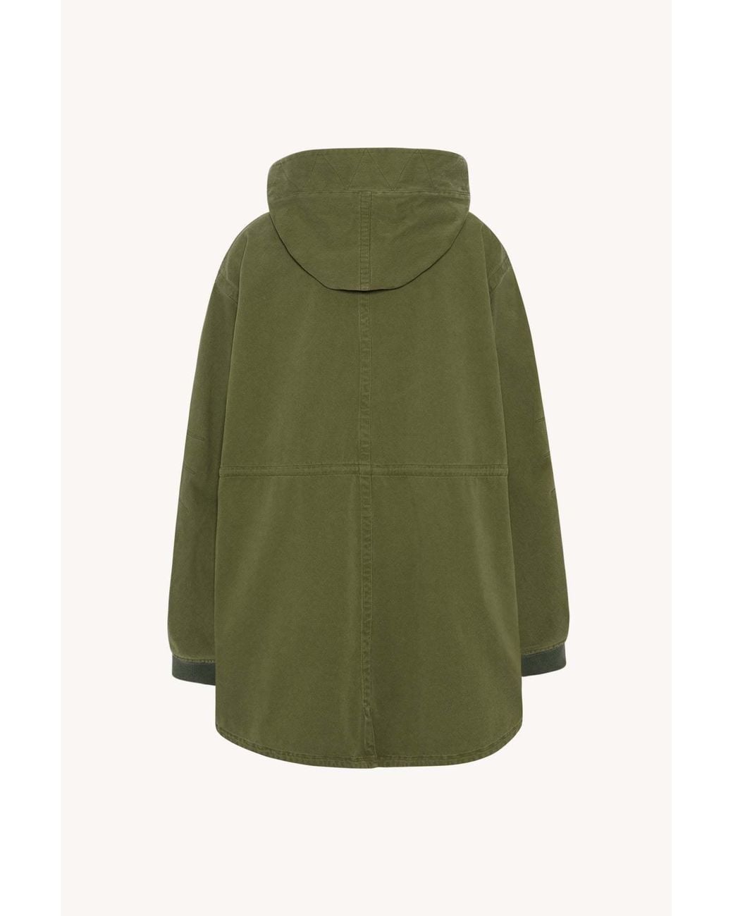 The Row Green Kemet Hooded Cotton Jacket for men