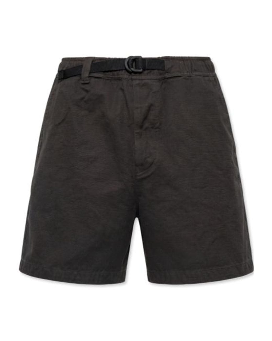 Stone Island Black X Marina Belt Shorts for men
