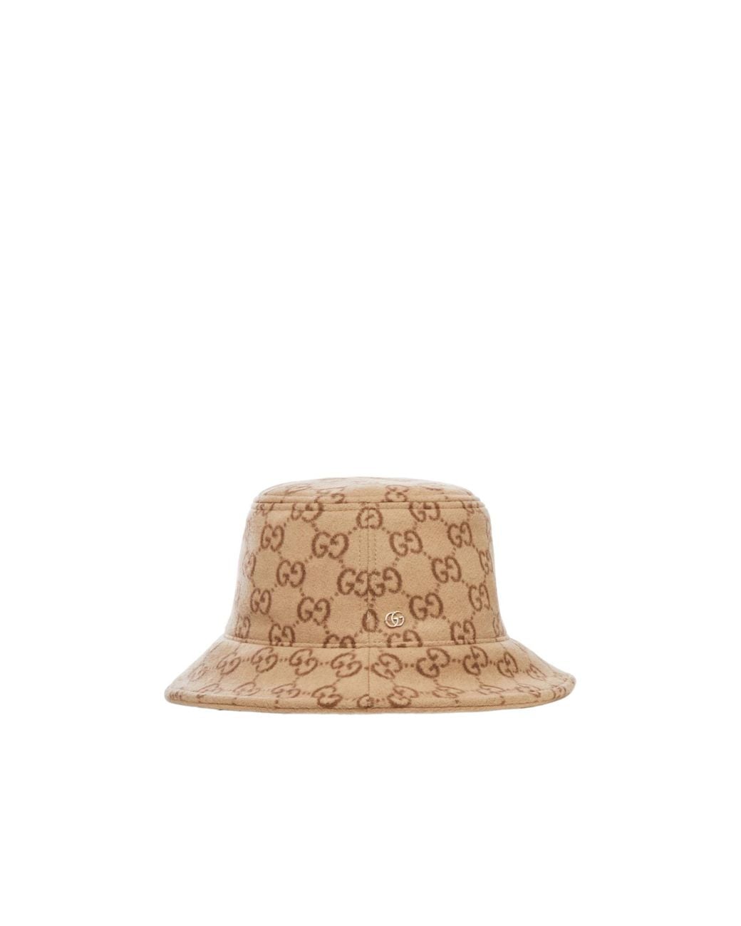 Gucci Gg Wool Bucket Hat in Natural | Lyst
