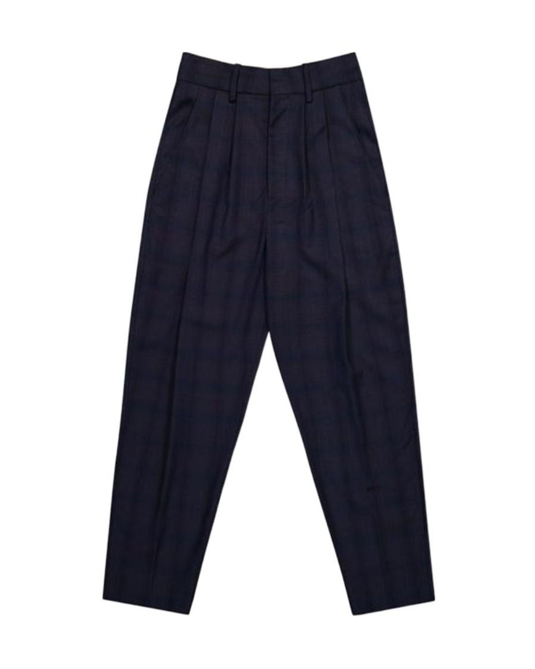 Isabel Marant Blue Checked Trousers
