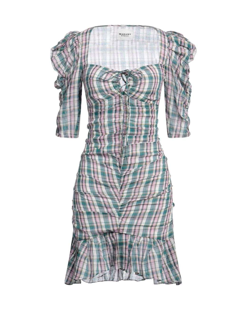 Isabel Marant Blue Plaid Dress
