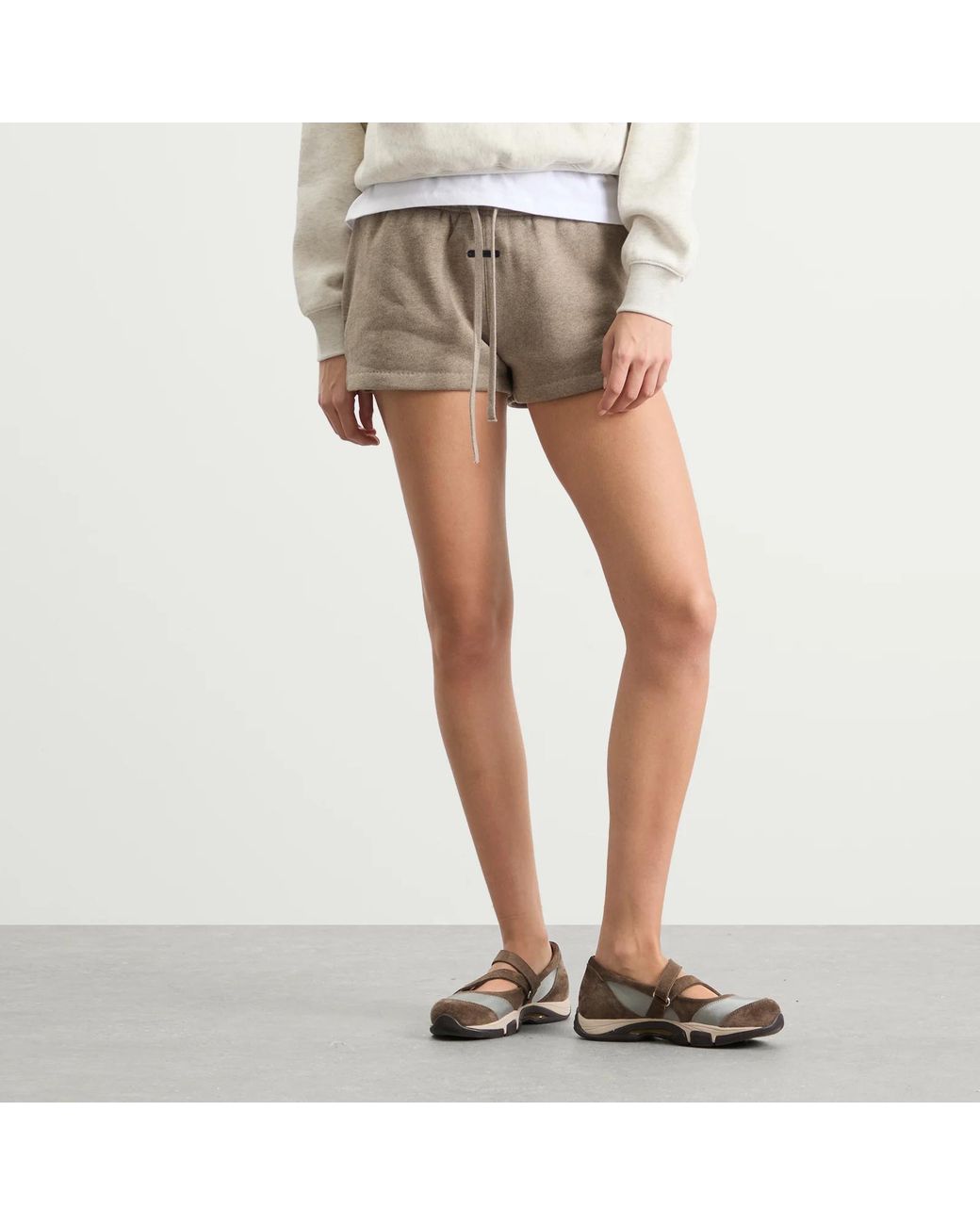 Fear Of God Natural Logo Drawstring Shorts