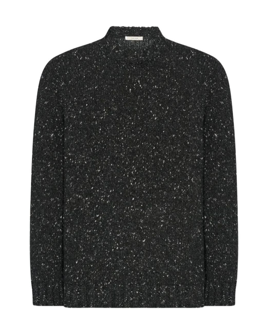 The Row Black Long-Sleeved Sweater for men