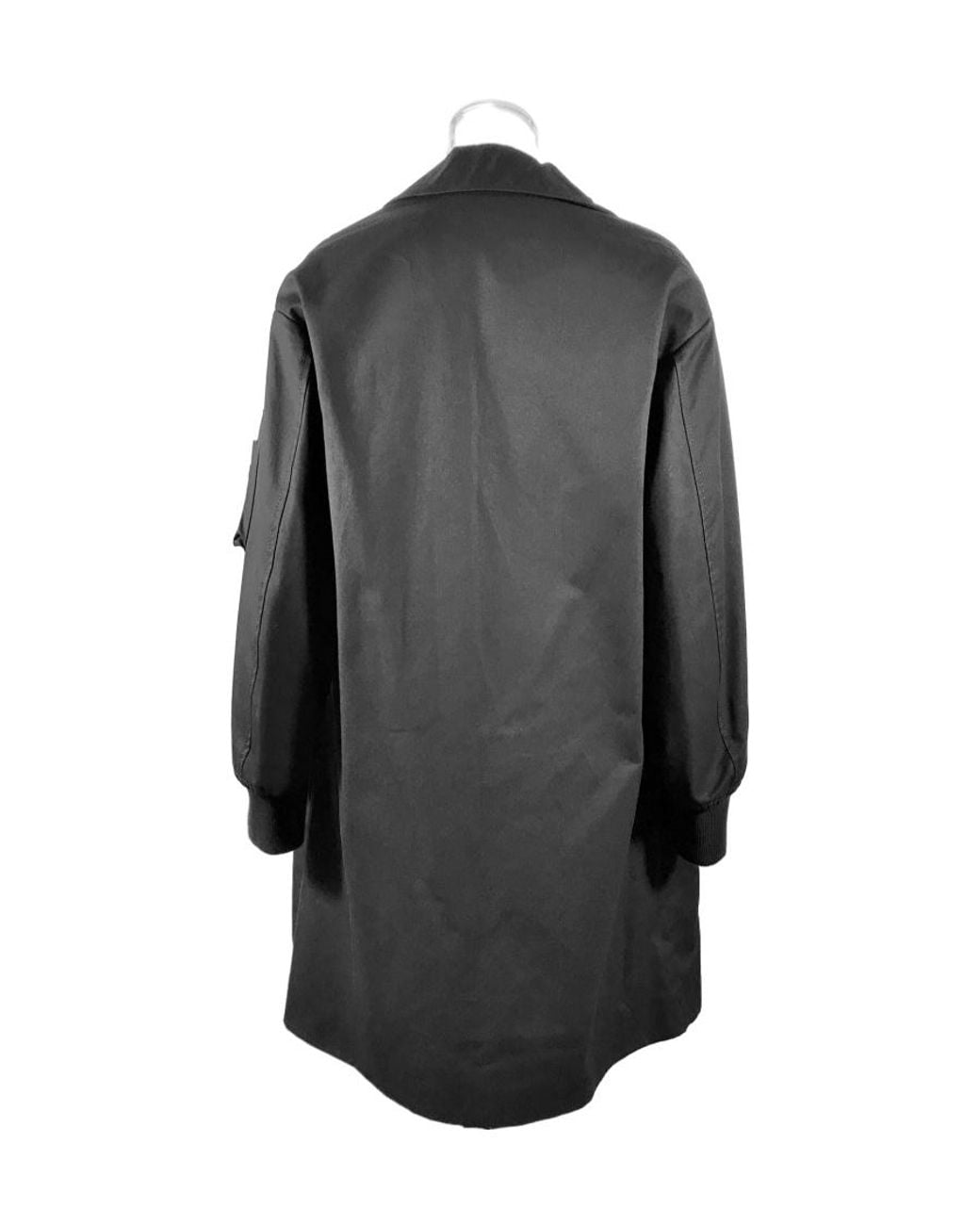 Moschino Gray Logo Trench Coat