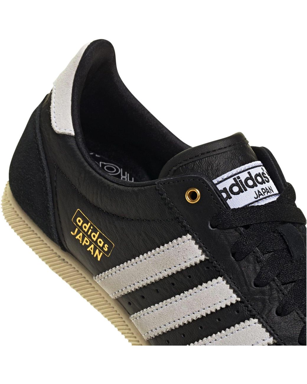 Adidas Originals Black Leather Sneakers