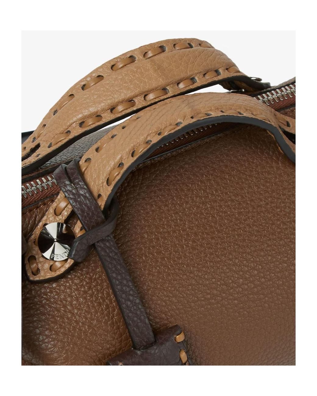 Fendi Brown By The Way Soft Selleria Mini Handbag