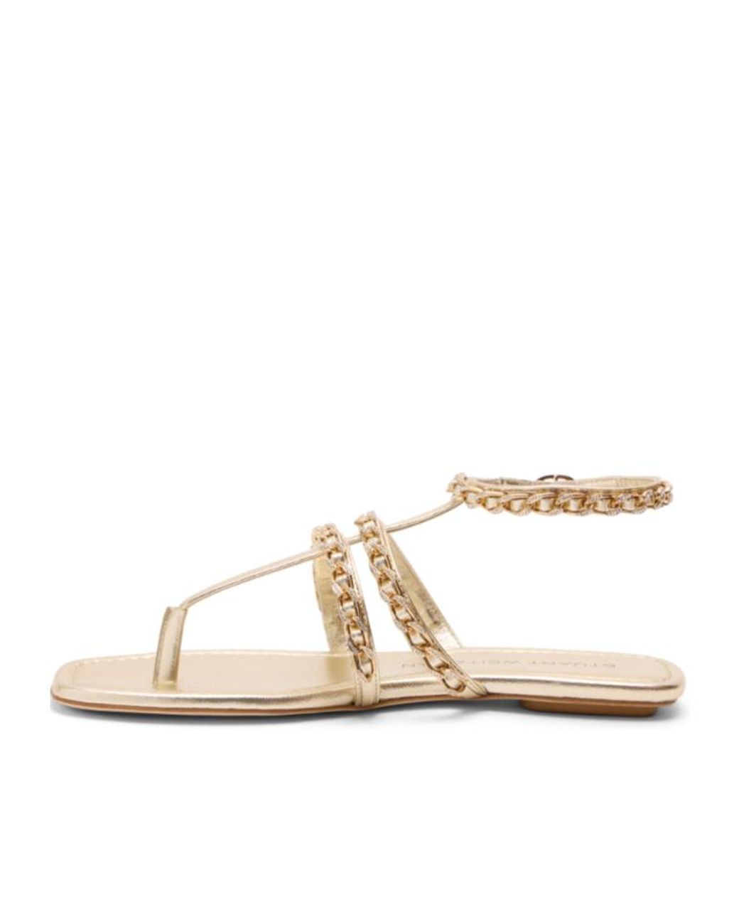 Stuart Weitzman Natural Soluxe Crystal Sandal
