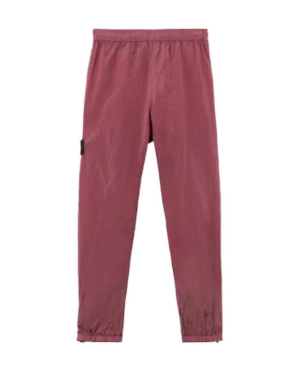 Stone Island Red Logo Patch Track Pants for men