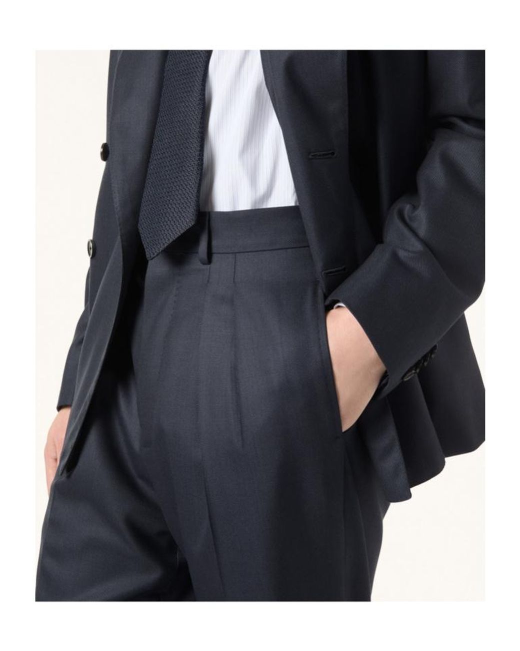 Loro Piana Blue Milano Suit for men