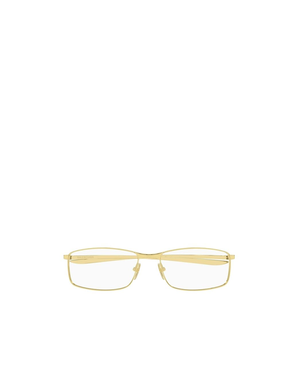 Balenciaga White Eyewear Rectangle Frame Glasses for men