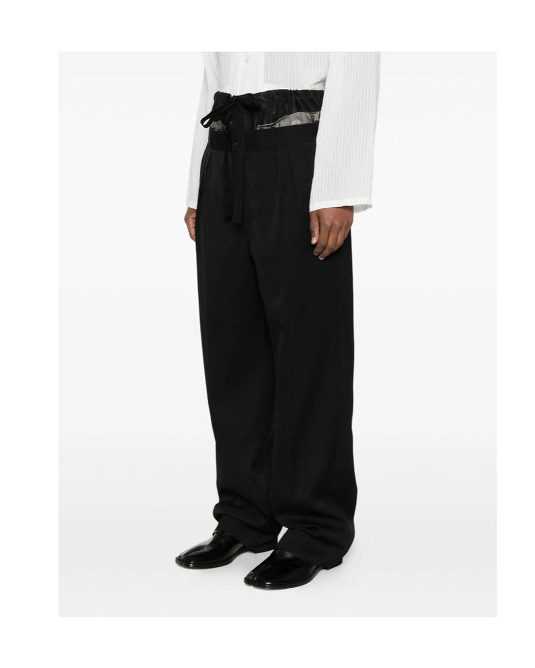 Maison Margiela Black Anonymity Of The Lining Trousers for men