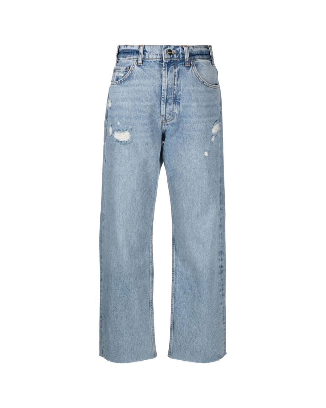 Anine Bing Blue Gavin Mid-Rise Boyfriend Jeans