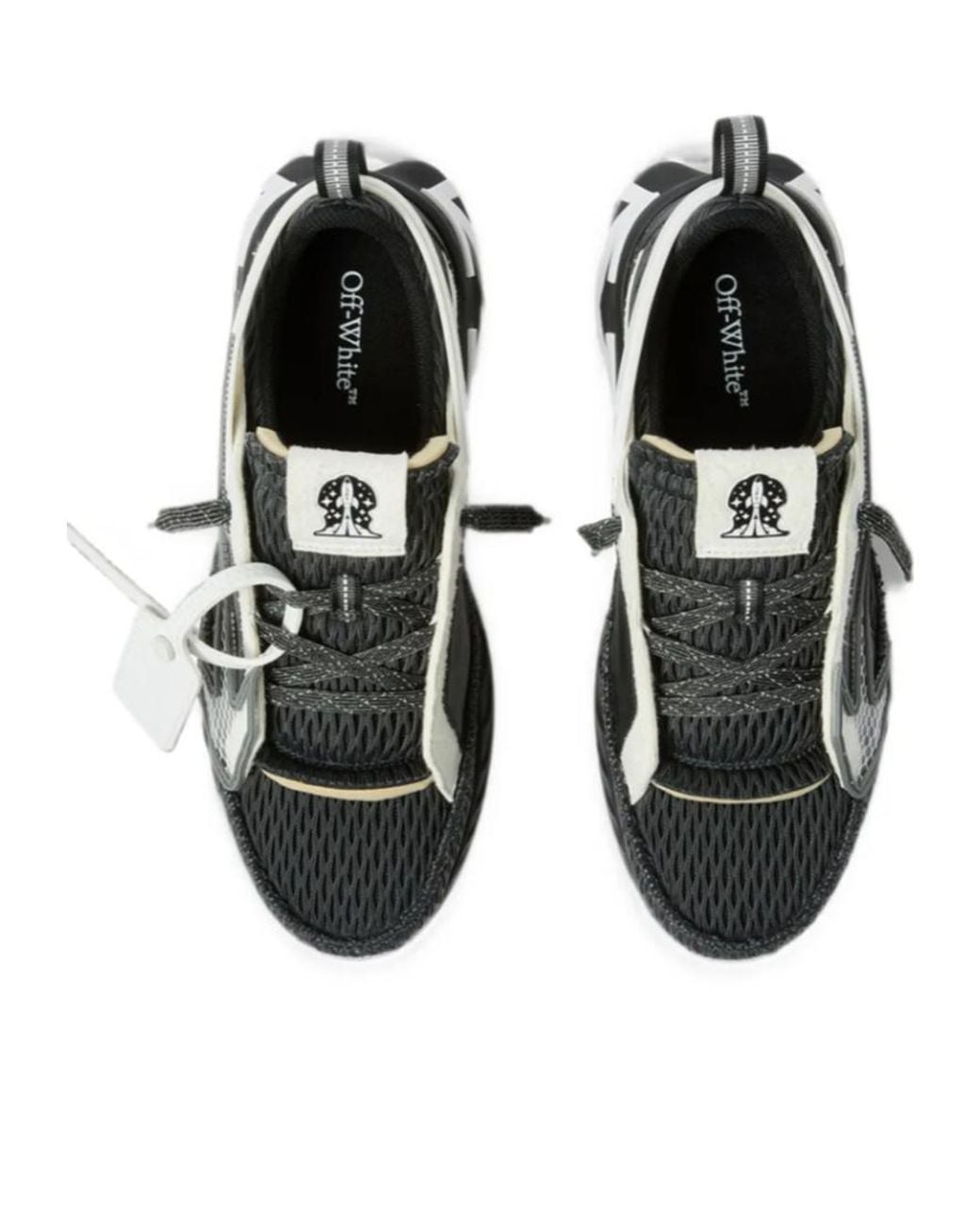 Off-White c/o Virgil Abloh Black Panelled Lace-Up Sneakers for men