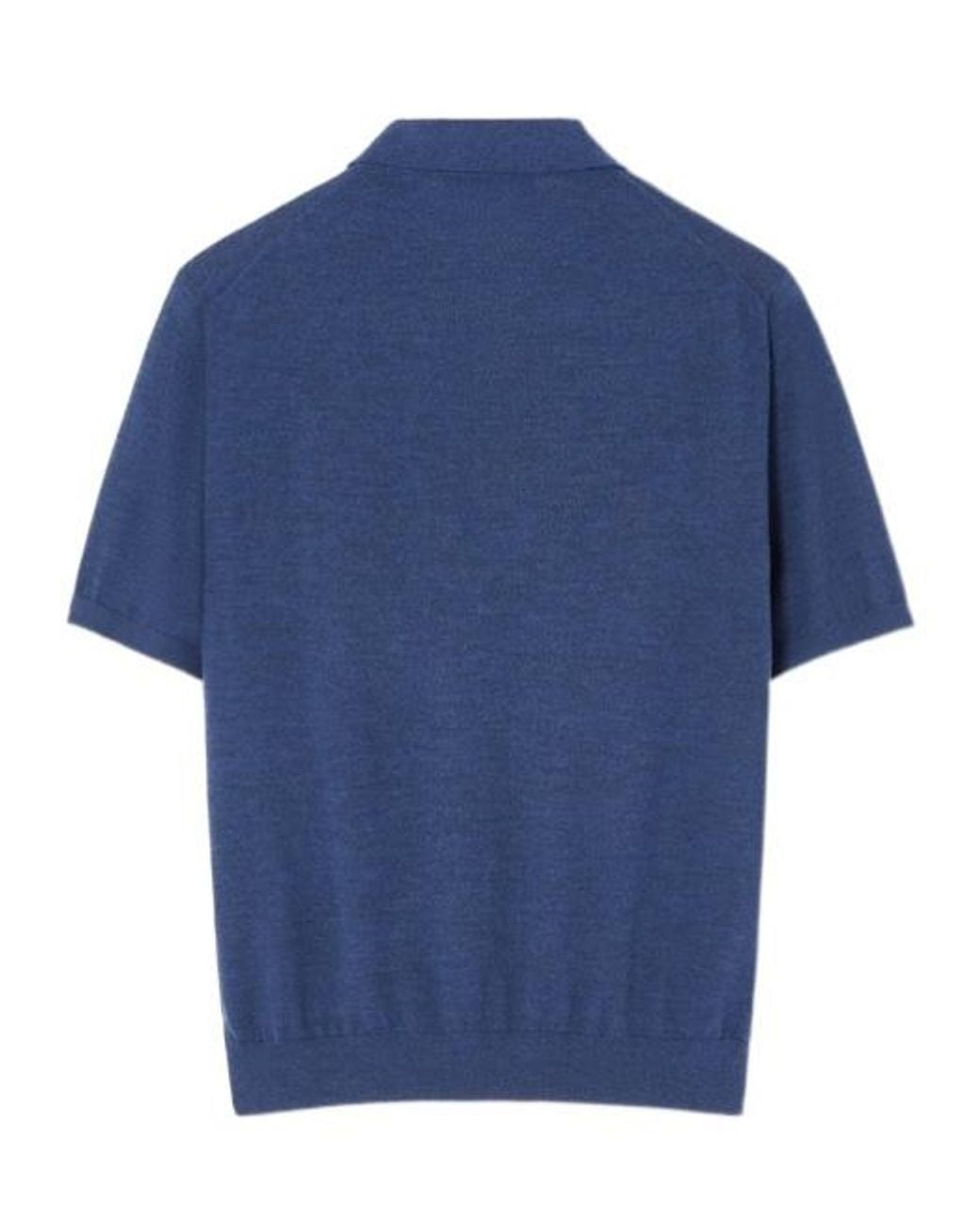 Loro Piana Blue Sottile Polo Shirt for men
