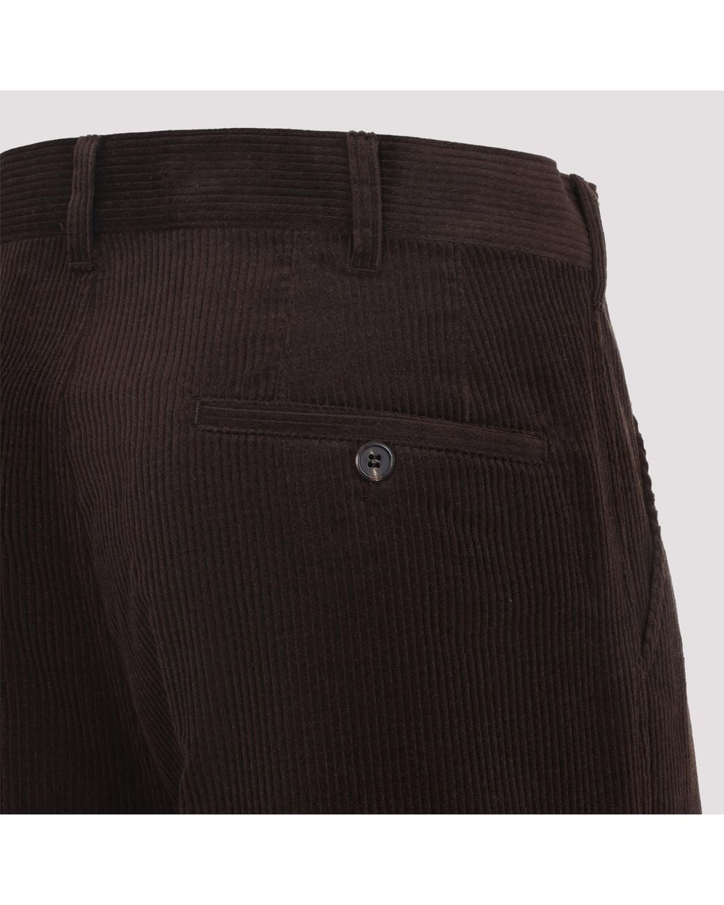 Prada Black Straight-Leg Corduroy Pants for men