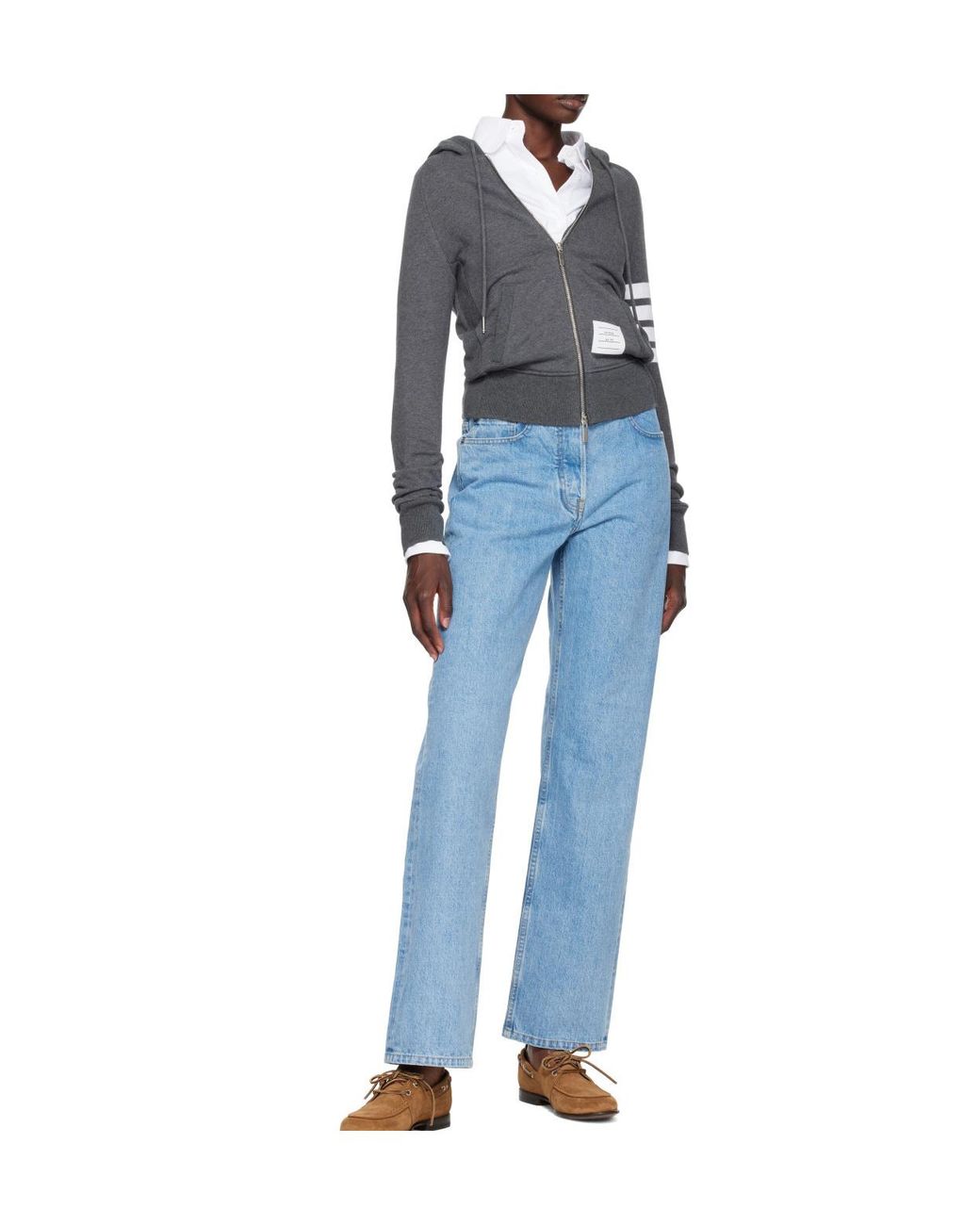 Thom Browne Blue Straight-Leg Jeans