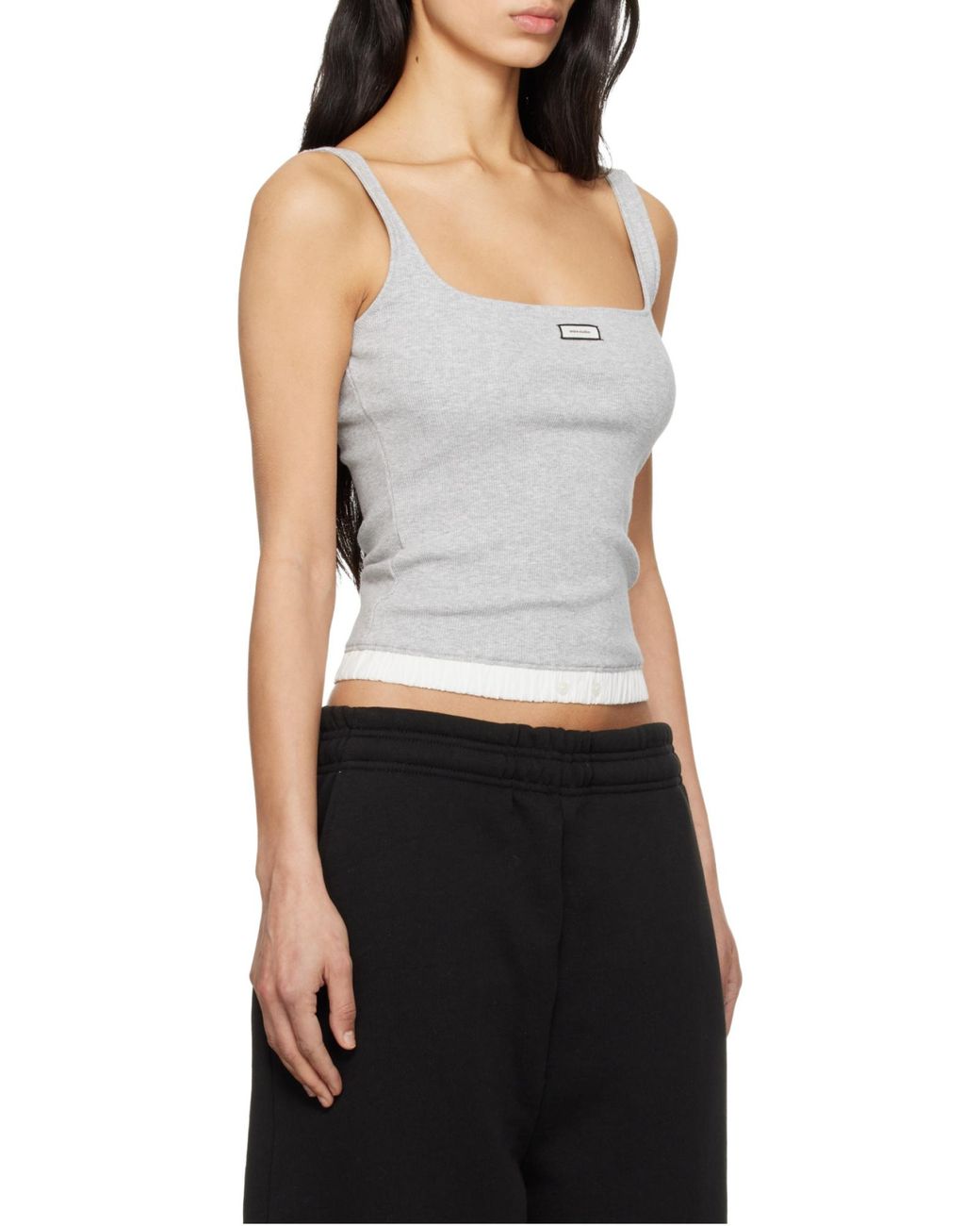 Entire studios Gray Lounge Ribbed Tank Top