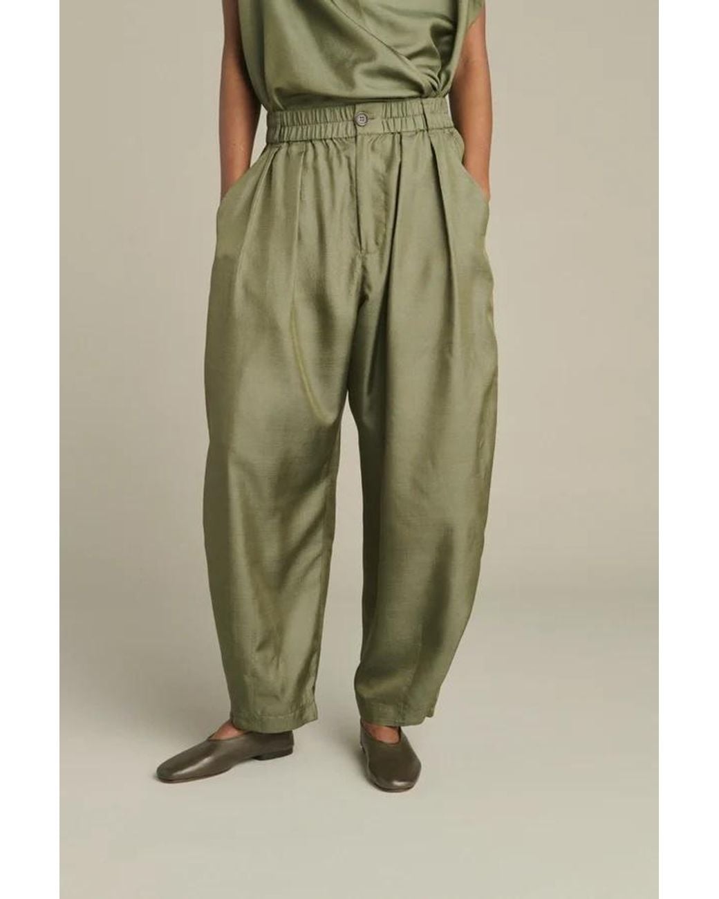 Soeur Green Logo Casual Pants