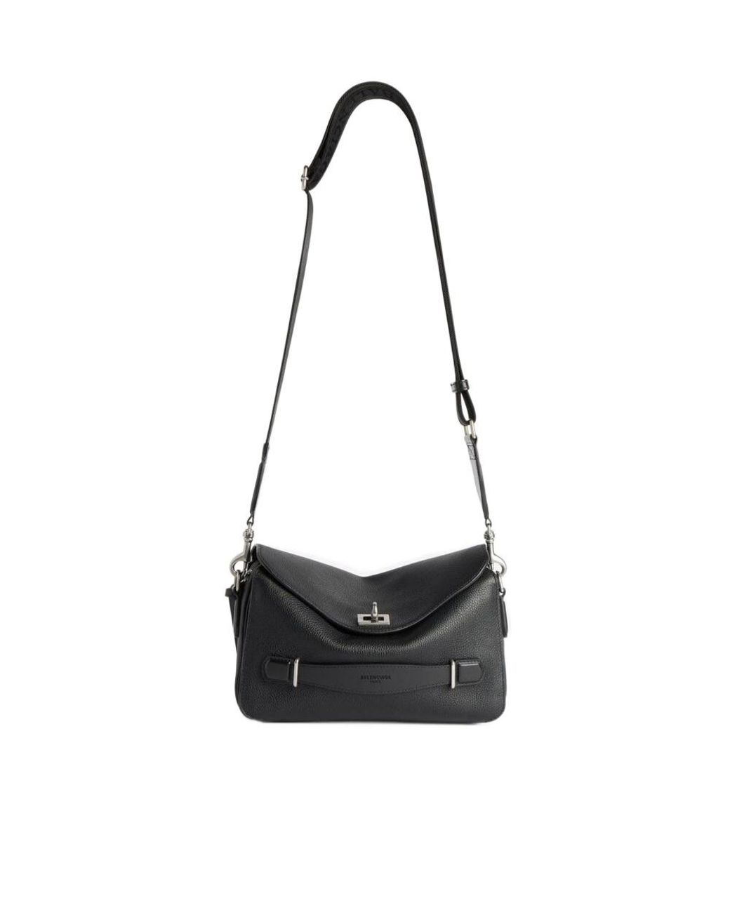 Balenciaga White Le 7 Cube Messenger Bag for men