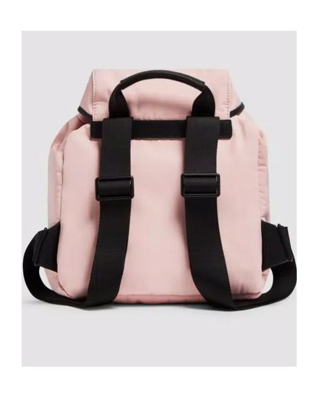 Moncler Pink Logo Printed Backpack