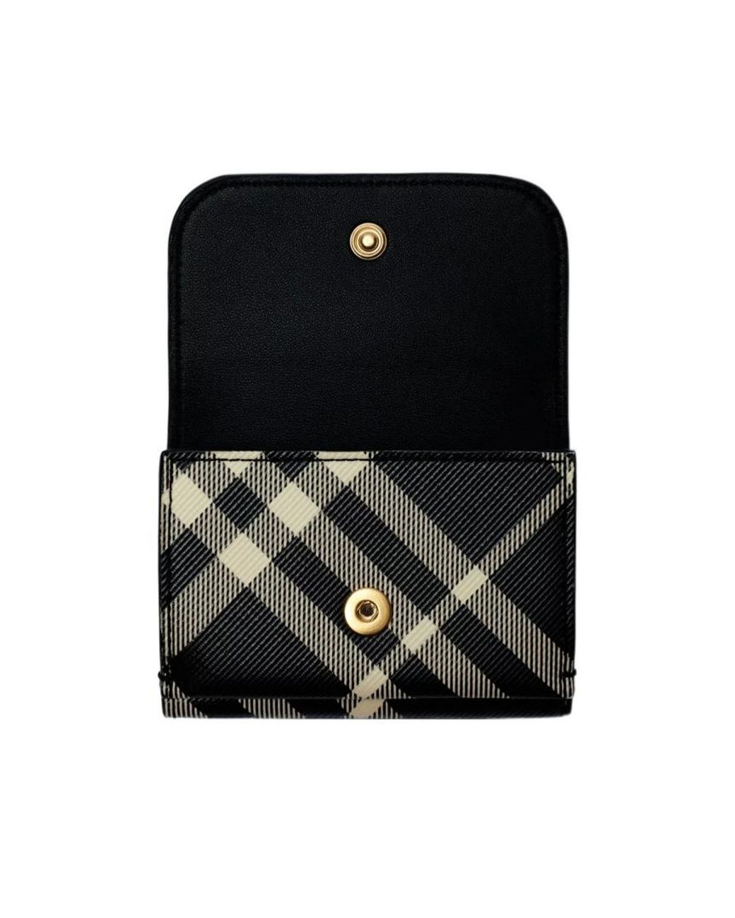 Burberry Multicolor Vintage-Check Folded Compact Wallet