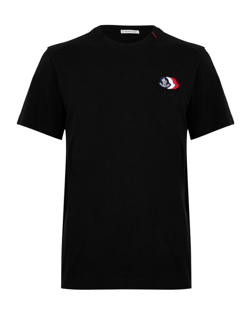 Moncler Black Crew-Neck Cotton T-Shirt for men