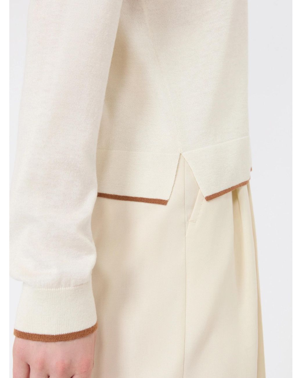 Max Mara White Studio Targa Button-Up Cardigan