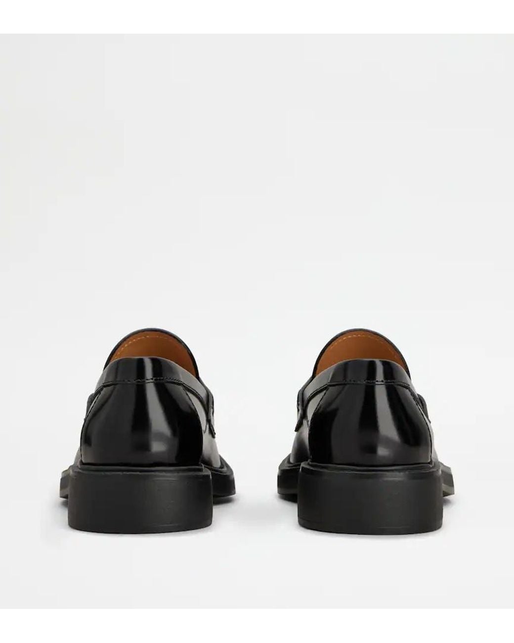 Tod's Black Logo Plaque Loafers