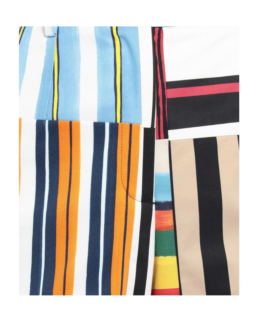 Dolce & Gabbana White Striped Wide-Leg Pants