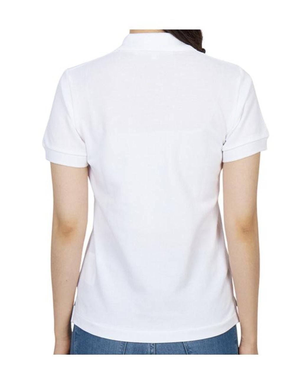 Comme des Garçons White Short-Sleeved Polo Shirt